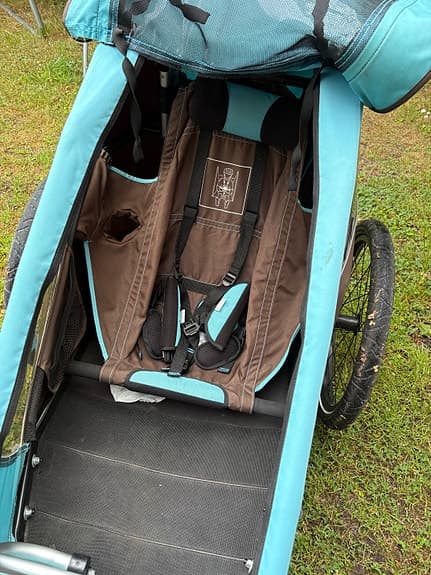 Croozer cykelvagn/joggingvagn turkos/brun för 1 barn