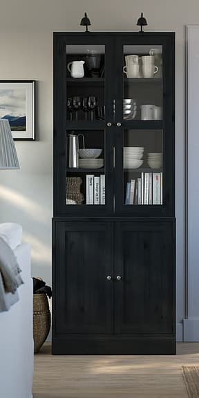 HAVSTA Storage combination w glass-doors