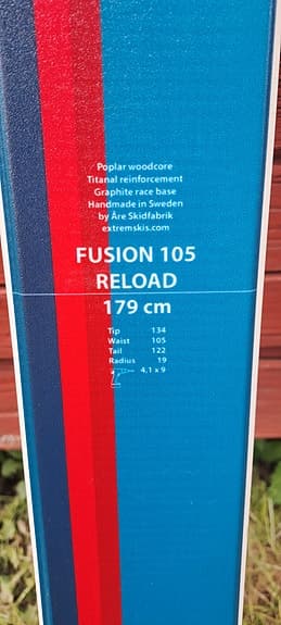 Extrem Fusion 105 Reload skidor 179 cm blå/röd
