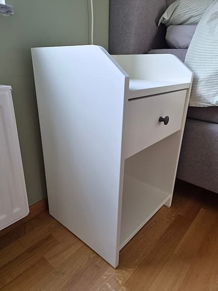 HAUGA
Avlastningsbord, vit,