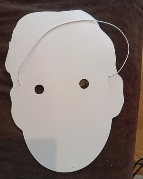 Christer Pettersson mask– pappmask med resårband