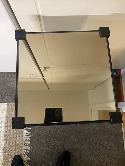 IKEA / piedestal med spegelglas