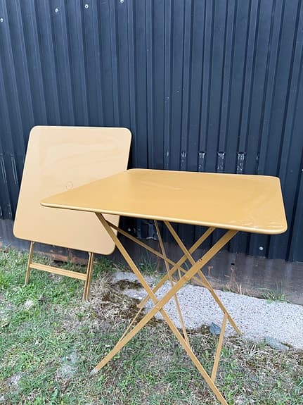 Bord utomhus rostfritt 4st