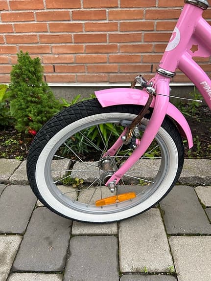 Rosa barncykel - 18 tum