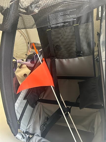Cykelvagn Trekker för 1 barn grå/svart