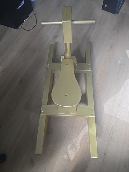 Gunghäst i 100% oäkta guld för barn