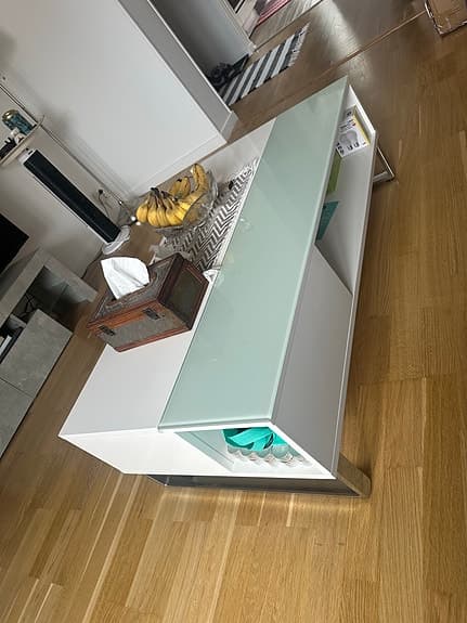 IKEA soffbord med lyftskiva vit