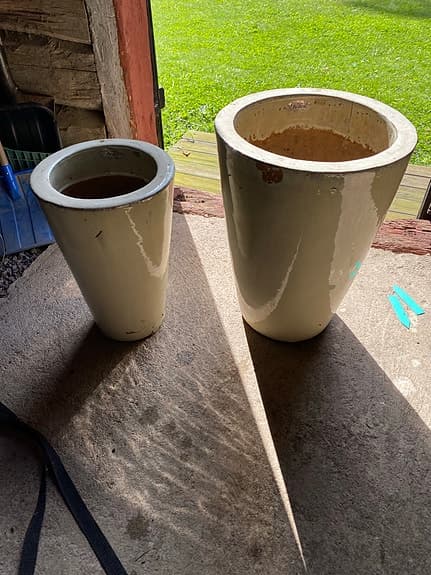 Pot Ole frosttåliga ytterkrukor i keramik, 2 st