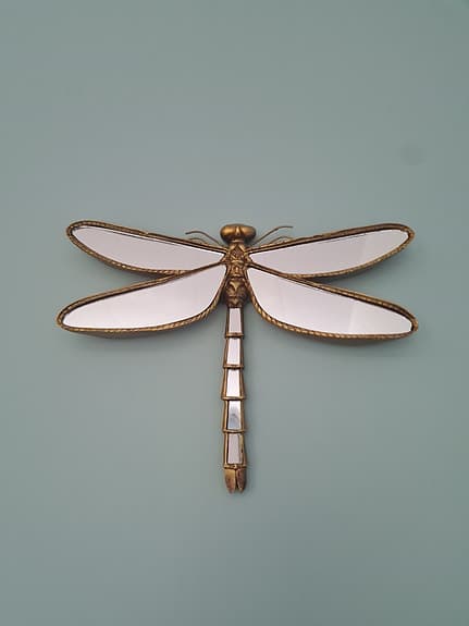 Väggdekoration Dragonfly Spegel