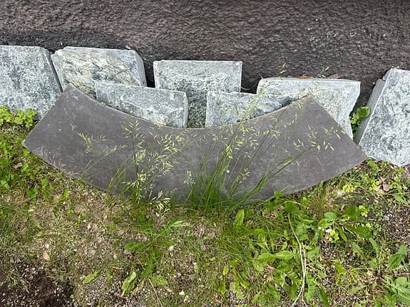 Gjutjärnsskiva till trädgård eller eldstad.