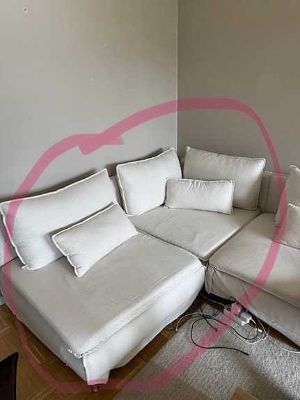 Söderhamn soffa. Endast 2 delar