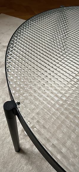 Soffbord bolia - svart / glas nyskick!