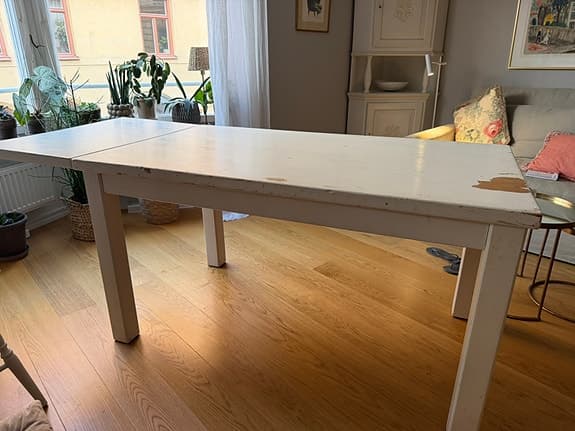 Gediget blåfurubord m slagsida