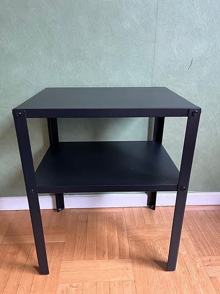 Svart nattduksbord IKEA