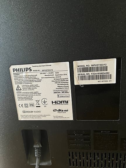 Philips 50” 4K UHD LED Smart TV