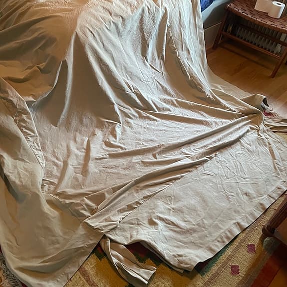Himla sängkappa beige 140 säng