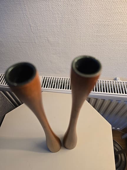 Trend interiör ljusstakar i teak.
