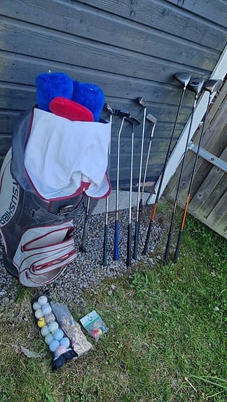 Ace golfset med bag och klubbor