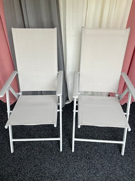 Fällbara stolar för uteplats/balkong