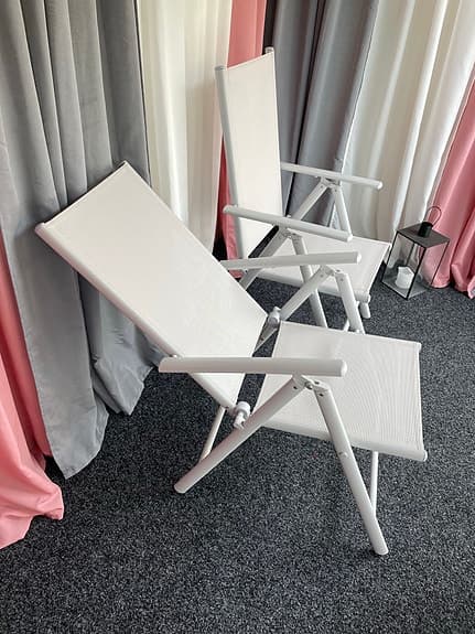 Fällbara stolar för uteplats/balkong