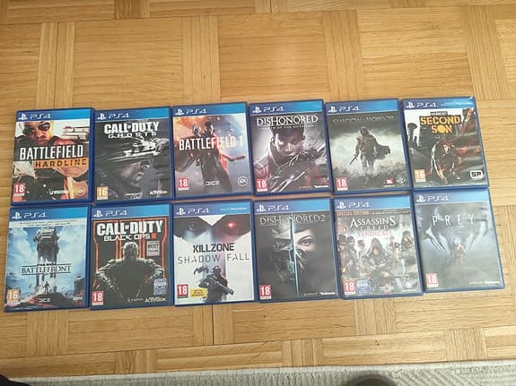 Spelpaket PlayStation 4 – Battlefield, Call of Duty, Dishonored m.fl.