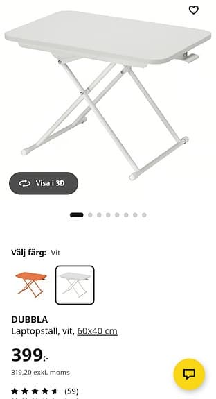 Dubbla Höj och sänkbart laptopbord