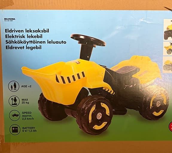 Eldriven leksaksbil
