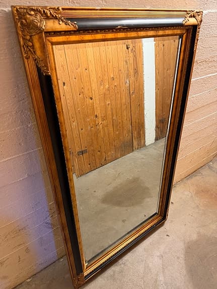 Spegel Guld Svart 147cm x 88cm