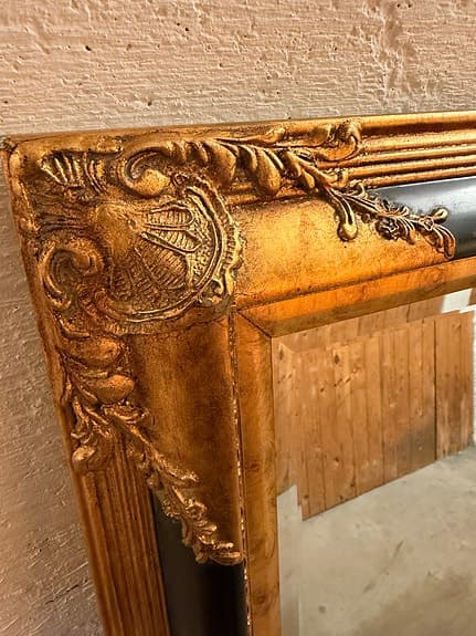 Spegel Guld Svart 147cm x 88cm