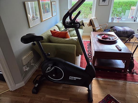 FitNord motionscykel svart