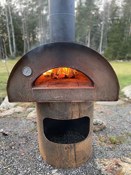 Vedeldad pizzaugn Rossi Quattro