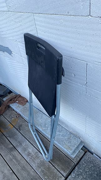 Rusta fällbart bord 180 cm med hopfällbara stolar