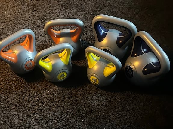 Kettlebells set med olika vikter