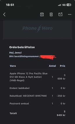 Apple iPhone 12 Pro mobil 512 GB Pacific Blue från phone hero!