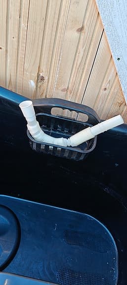 Svart badbalja 200 l
