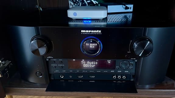 Hemmabio system Marantz SR7015, DLS och XTZ sub