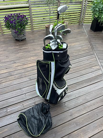 Golfset herr höger med vagnbag