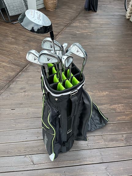 Golfset herr höger med vagnbag