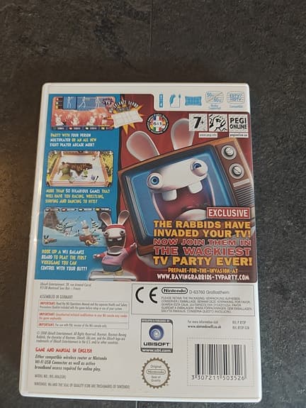 Wii Rayman Raving Rabbids TV Party