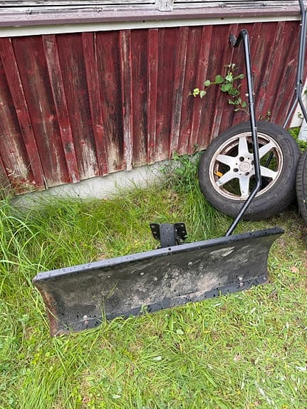 Snöblad plogblad till åkgräsklippare