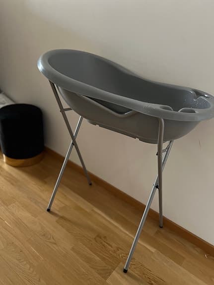Badbalja med stativ