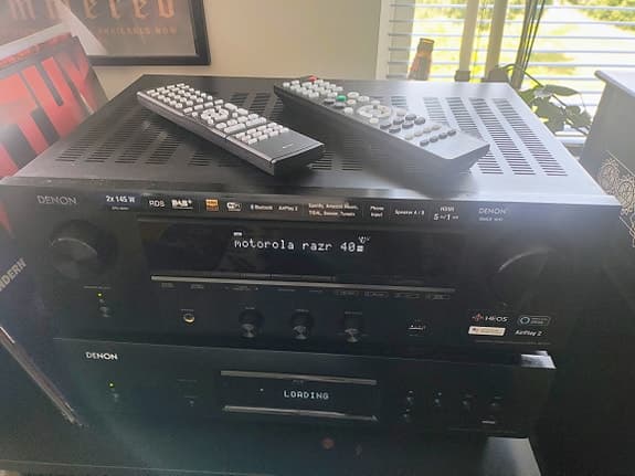 Denon receiver DRA-800H+Denon blue ray DBT-3313UD