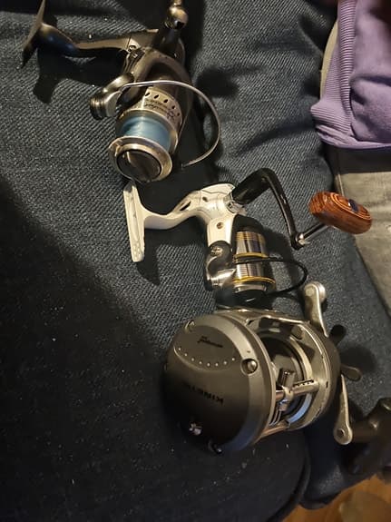 Kinetic fiskerullar haspel och multirulle
