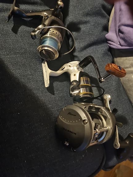 Kinetic fiskerullar haspel och multirulle