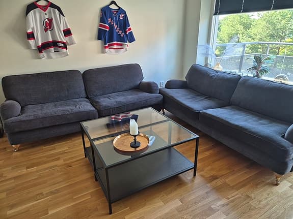 2 st Howard soffor 3-sits mörkgrå