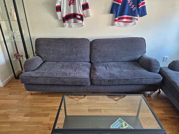 2 st Howard soffor 3-sits mörkgrå