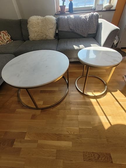 Soffbord i marmor