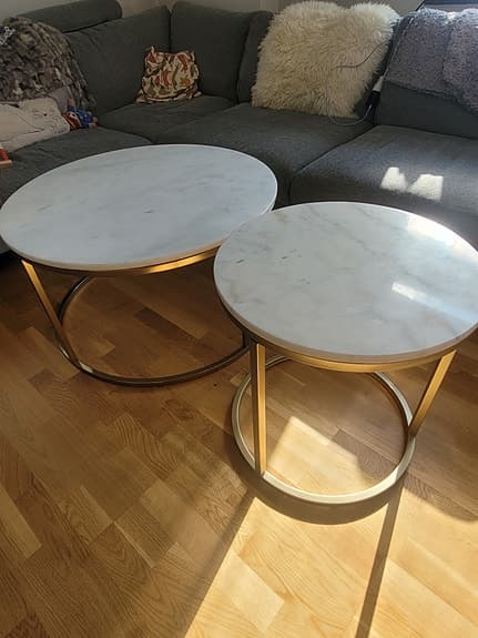 Soffbord i marmor
