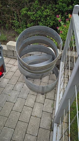 Odlingskrage 60x16cm galvaniserad plåt