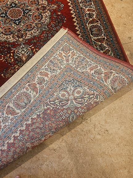2 st gångmatta orientaliskt mönster 3×1 meter.